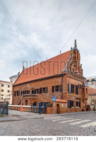 House Of Perkunas Is One Of The Most Original And Gothic Secular Buildings, Located In The Old Town 