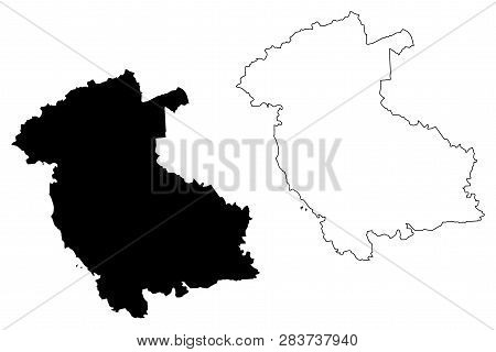 Stirling (united Kingdom, Scotland, Local Government In Scotland) Map Vector Illustration, Scribble 