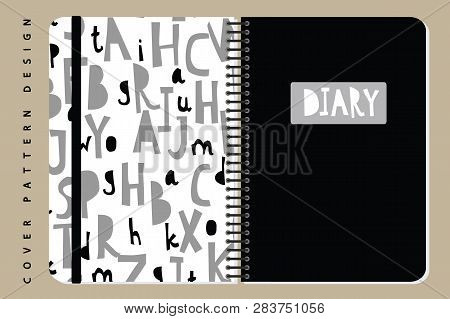 Notebook And Diary Cover Design For Print With Pattern Included.