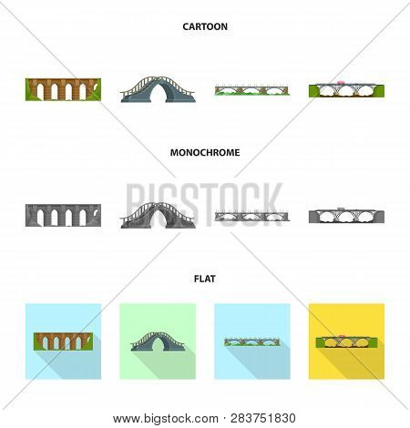 Vector Illustration Of Connection And Design Sign. Collection Of Connection And Side Vector Icon For