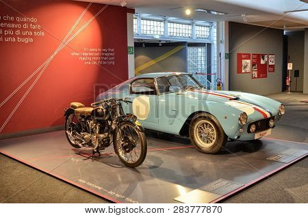 Maranello, Emilia Romagna, Italy. December 2018. The Ferrari Museum