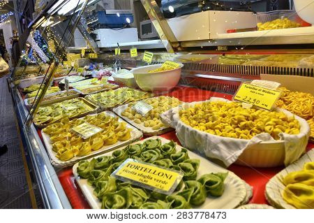 Modena, Emilia Romagna, Italy. Filled Pasta: Cappelletti Agnolotti.