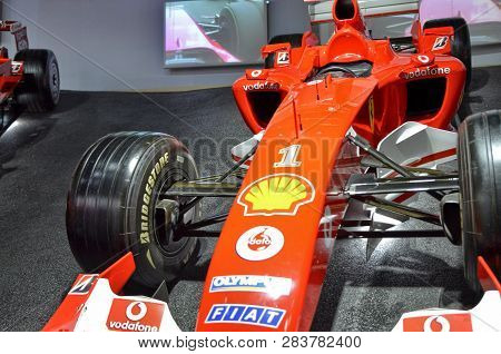 At The Ferrari Museum, The Room Where The World-class Formula 1 Winning Cars Are Displayed
