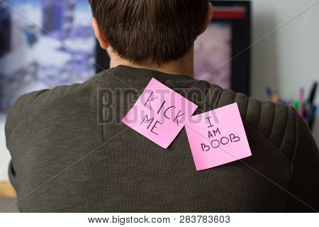 1 April Fools Day. Funny Day. April Fish. Prank. Inscriptions On The Back. Stickers With Jokes. Tric