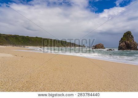 West Coast Rocky Beach, Cape Foulwind, Westport, New Zealand, Amazing Beach Of Cape Foulwind In New 