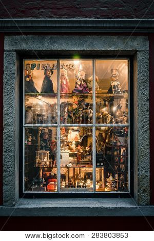 Bremen, Germany, January, 2019 - Colorful Houses In Historic Schnoorviertel In Bremen, Germany