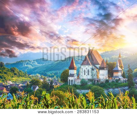 Beautiful Medieval Architecture Of Biertan Fortified Saxon Church In Romania Protected By Unesco Wor