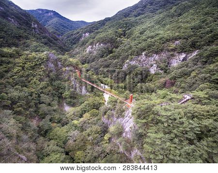 Aerial View Of Gangcheonsan Mountain, Sunchang, Jeollanamdo, South Korea