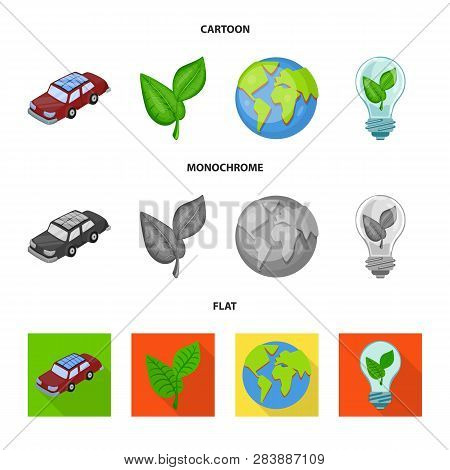 Vector Design Of Innovation And Technology  Symbol. Collection Of Innovation And Nature  Stock Vecto