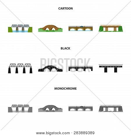 Vector Illustration Of Connection And Design Sign. Set Of Connection And Side Vector Icon For Stock.
