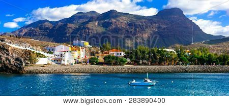 Gran Canaria island- picturesque traditional fishing village La Aldea de san Nicolas