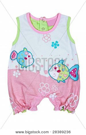 Baby sparkedragter med fisk motiv