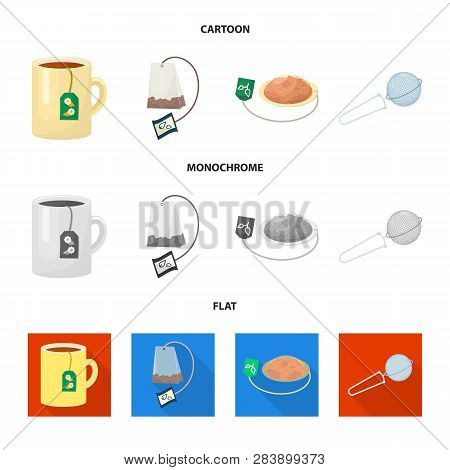 Vector Design Of Healthy And Floral  Symbol. Set Of Healthy And Gradient Vector Icon For Stock.