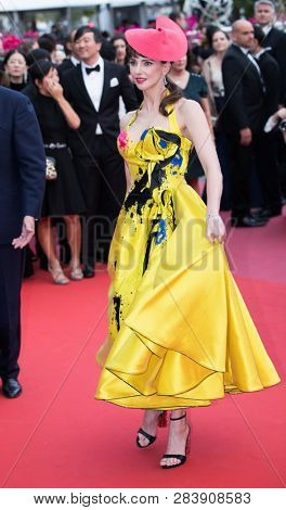 CANNES, FRANCE - MAY 10: Frederique Bel attends the screening of Sorry Angel during the 71st  Cannes Film Festival at Palais des Festivals on May 10, 2018 in Cannes, France.