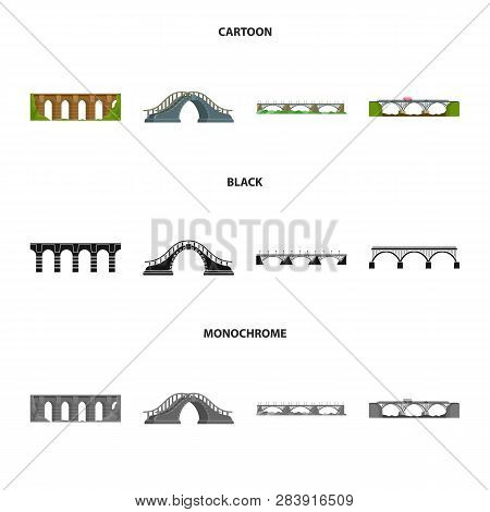 Vector Illustration Of Connection And Design Sign. Set Of Connection And Side Stock Vector Illustrat