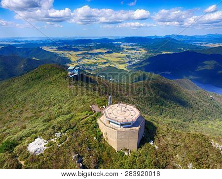 Aerial View Of Duryunsan Mountain, Haenam, Jeollanamdo, South Korea
