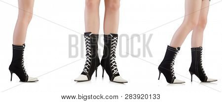 Topboots isolated on white background