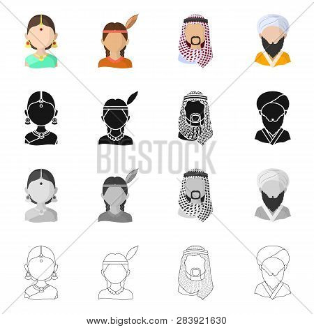 Vector Design Of Imitator And Resident Icon. Set Of Imitator And Culture Vector Icon For Stock.
