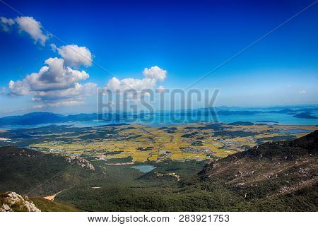 View From Duryunsan Mountain, Haenam, Jeollanamdo, South Korea