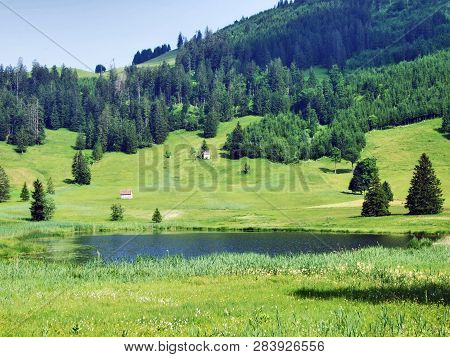 The Smaller Lake Schwendisee (hinterer Schwendisee), Wildhaus - Canton Of St. Gallen, Switzerland