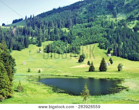 The Smaller Lake Schwendisee (hinterer Schwendisee), Wildhaus - Canton Of St. Gallen, Switzerland