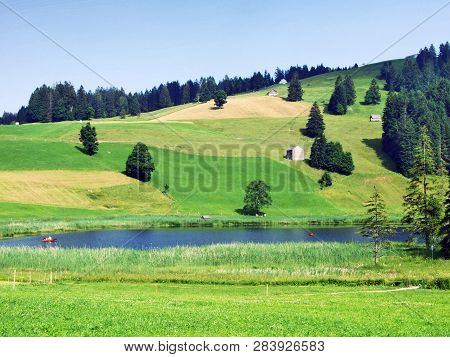 The Smaller Lake Schwendisee (hinterer Schwendisee), Wildhaus - Canton Of St. Gallen, Switzerland