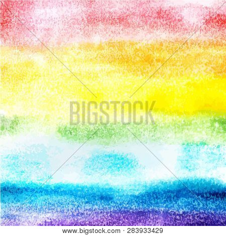 An Abstract Vector And Watercolor Colorful Background Texture In Rainbow Colous