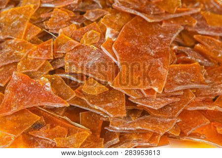 Natural Shellac In Flakes, Which Is Used As Food Glaze And Wood Finish