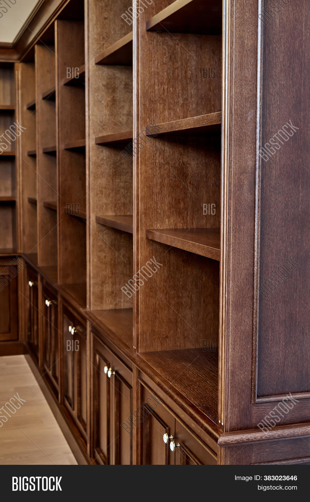 Wooden Bookcase Empty Image & Photo (Free Trial) Bigstock