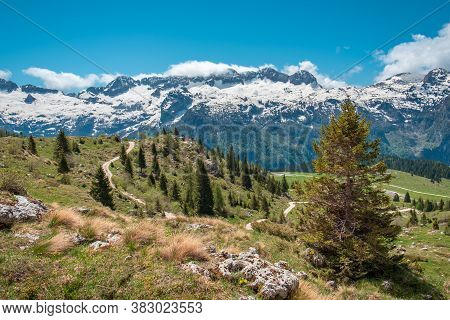 Spring Day In The Majestic Julian Alps, Friuli-venezia Giulia, Italy