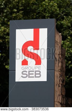 Tournus, France - July 5, 2020: Groupe Seb Logo On A Wall. Groupe Seb Is A Large French Consortium T