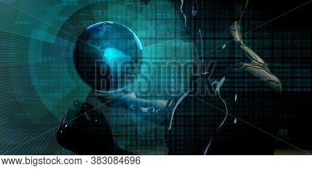 International Crisis or Worldwide Global Problem as Art 3D Render