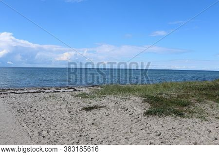 Bildsø Beach In The Slagelse City In Denmark.