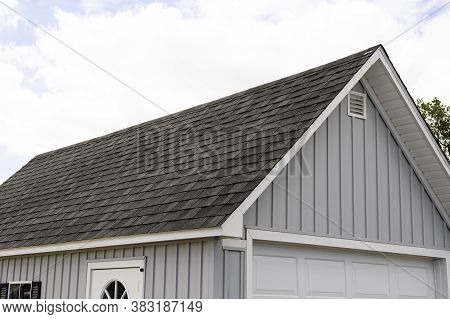 Roof Covered Asphalt Shingles Roofing Construction House Rooftop Construction Mew