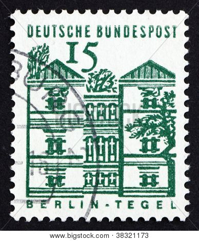 Postage stamp Germany 1965 Tegel Castle, Berlin