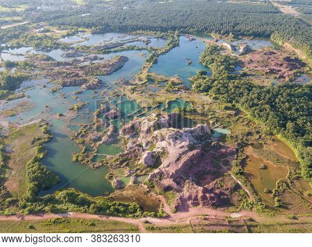 Hidden Gem Abandoned Quarry Kampung Guar Petai In Evening.