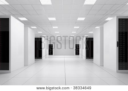Datové centrum boční pohled