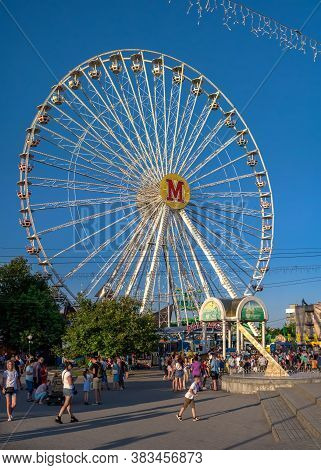 Ferris Wheel On Berdyansk Embankment, Ukraine