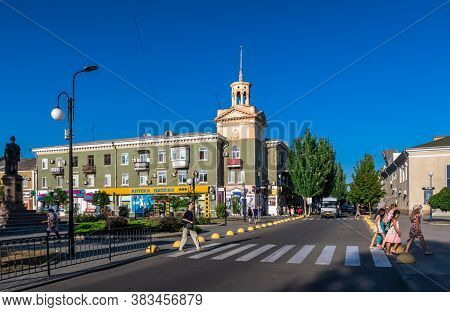 Azov Avenue In Berdyansk, Ukraine