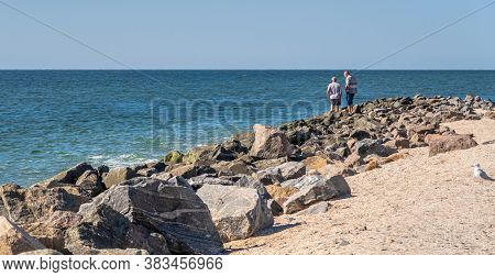 Sandy Beaches On The Berdyansk Spit, Ukraine