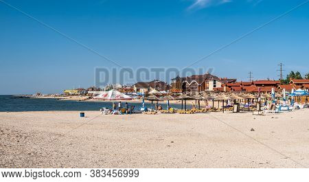 Sandy Beaches On The Berdyansk Spit, Ukraine