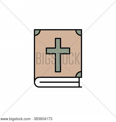 Bible, Death Outline Icon. Detailed Set Of Death Illustrations Icons. Can Be Used For Web, Logo, Mob