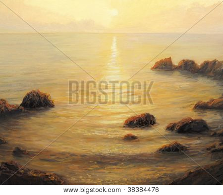 Lever du soleil d'or