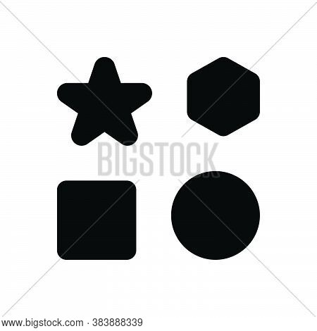 Black Solid Icon For Basically Mathematically Type Shape Various Geometrically Apart Multiple Differ