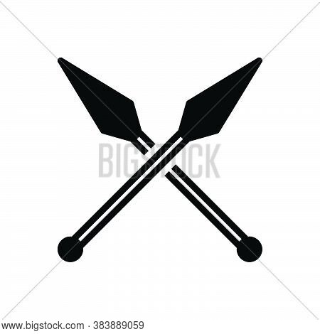 Black Solid Icon For Weapon Weaponry War Sword Battle Fight Fighting Struggle Weapon Violence Archeo