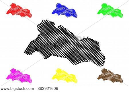 Tabriz City (islamic Republic Of Iran, Persia, East Azerbaijan Province) Map Vector Illustration, Sc