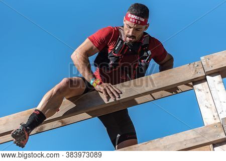 Encamp, Andorra : 2020 Sept 05 : Competitors Participate In The 2020 Spartan Race Obstacle Racing Ch