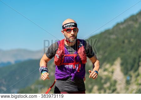 Encamp, Andorra : 2020 Sept 05 : Competitors Participate In The 2020 Spartan Race Obstacle Racing Ch