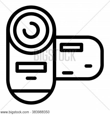 Personal Camcorder Icon. Outline Personal Camcorder Vector Icon For Web Design Isolated On White Bac
