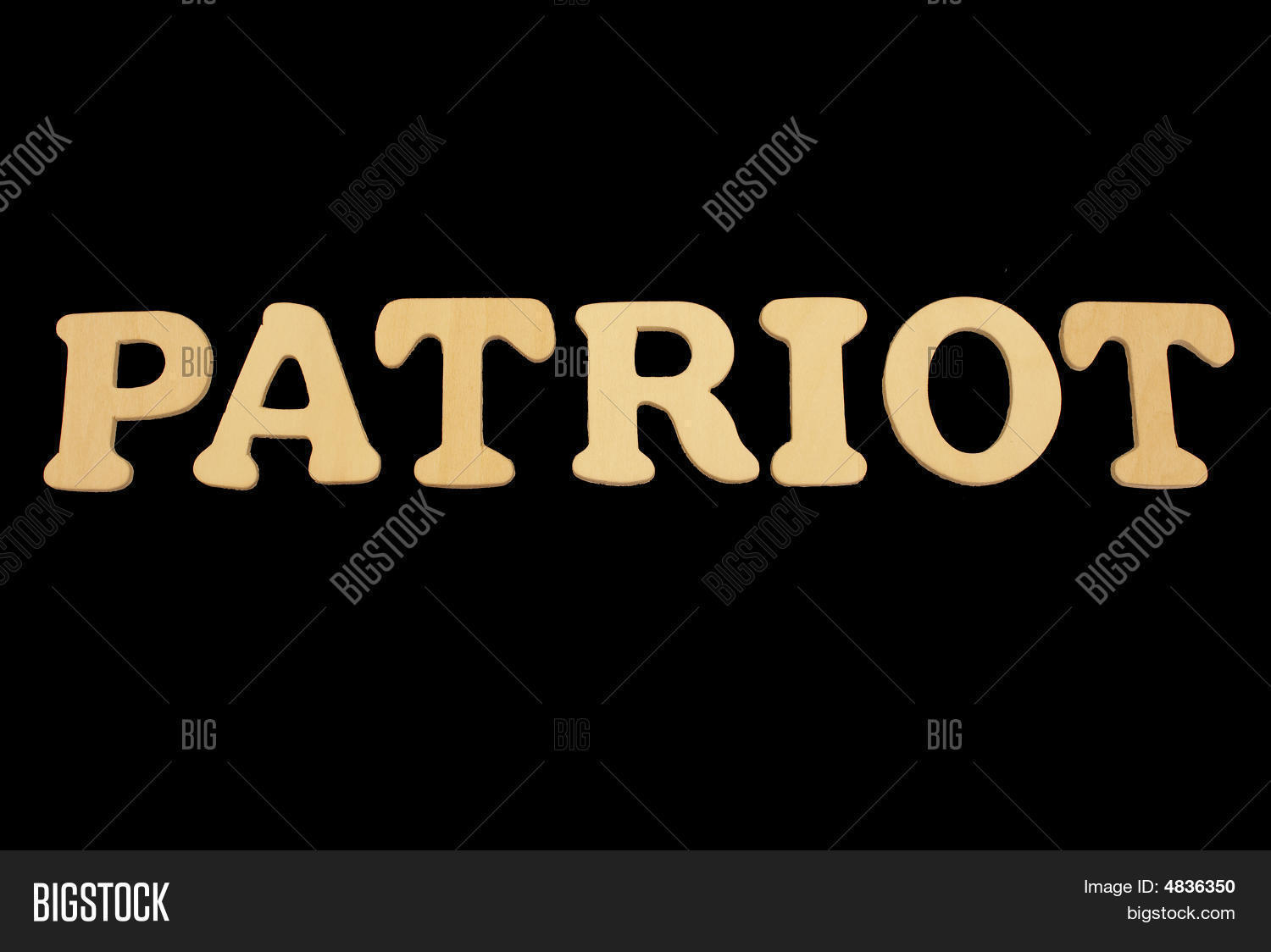 Wooden Word Patriot Image & Photo (Free Trial) Bigstock